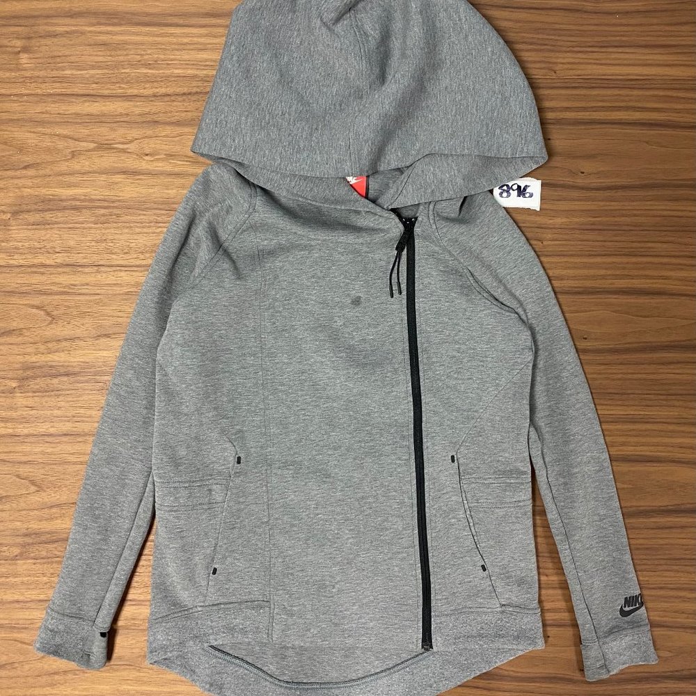 Nike Tech Hooded moto Jacket - Grey